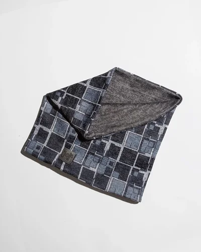 اسکارف نازک دو لایه ذغالی cube